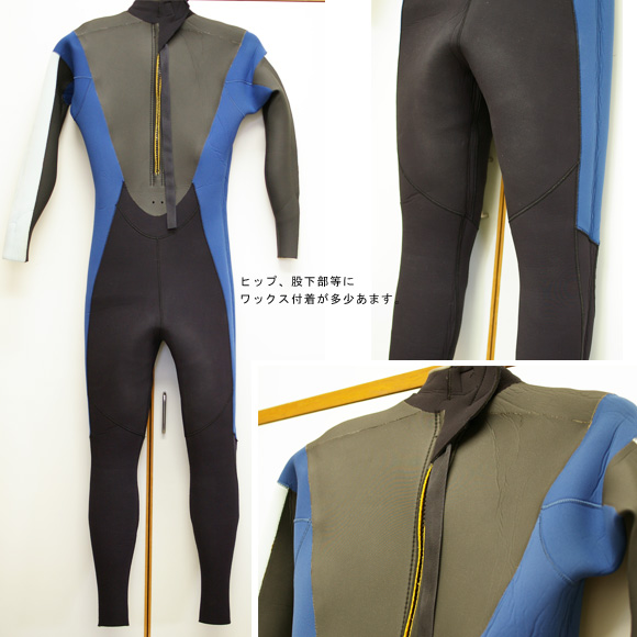 HOTLINE 5/3mm セミドライ Lサイズ 中古ウェットスーツ (No.9629655