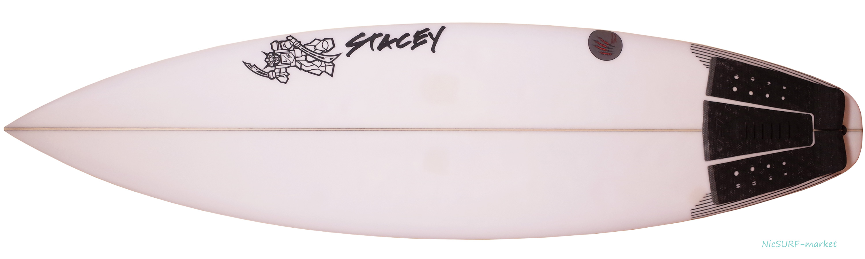 STACEY ステイシー BLACK BEAR ブラックベア 中古ショートボード 6`0