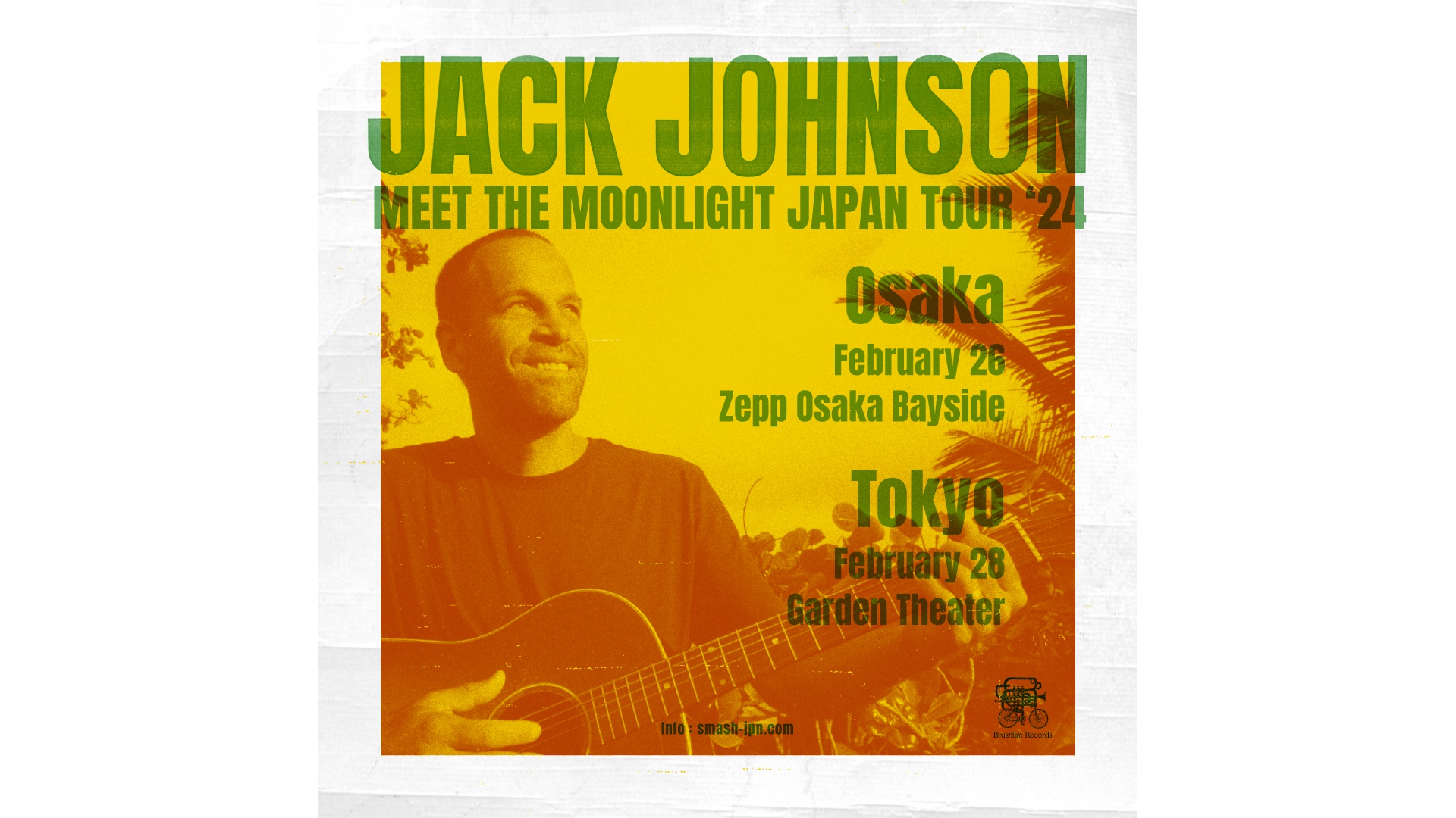 ジャック・ジョンソンの13年ぶり日本ツアーが東京と大阪で開催