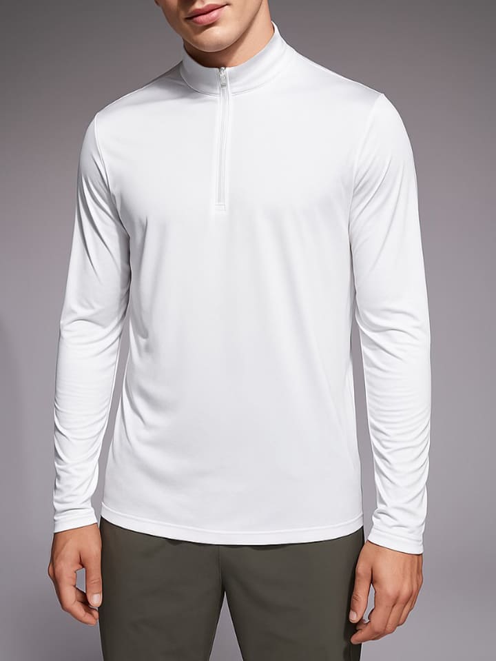 Breathable Half-Zip T-Shirt for Men – | Gym & Training Wear