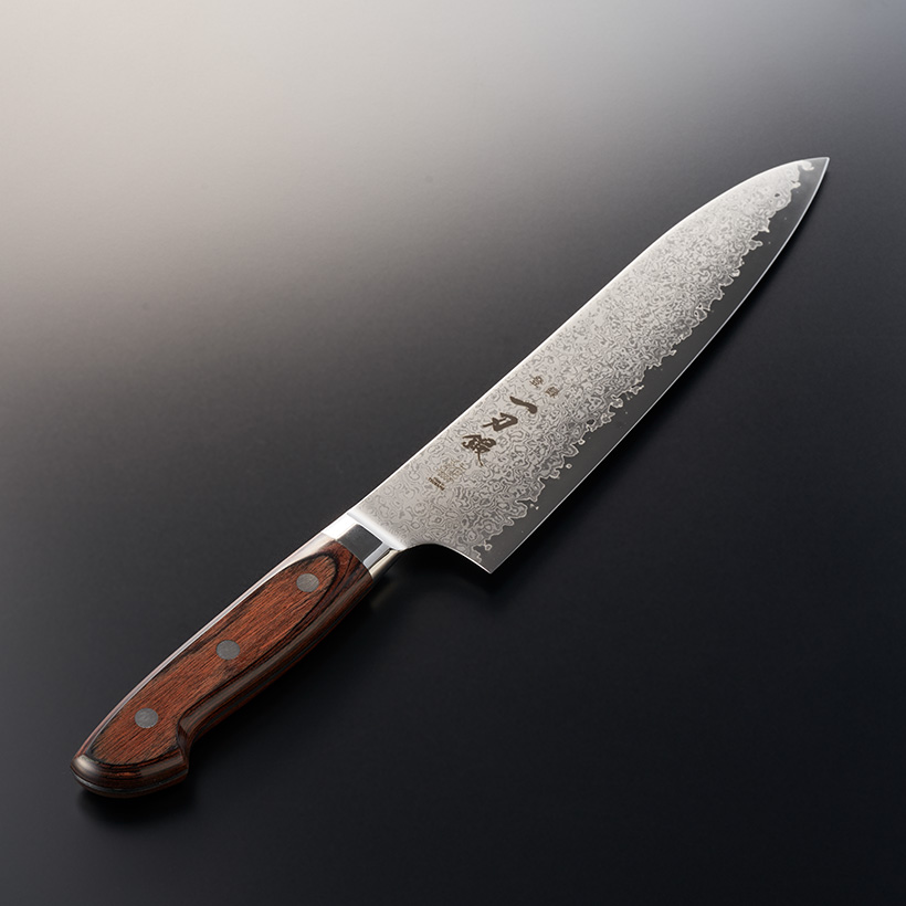 VG-10ダマスカス鋼 「烏揚羽」 シェフナイフ200mm | 一刃鍛 刃物本舗