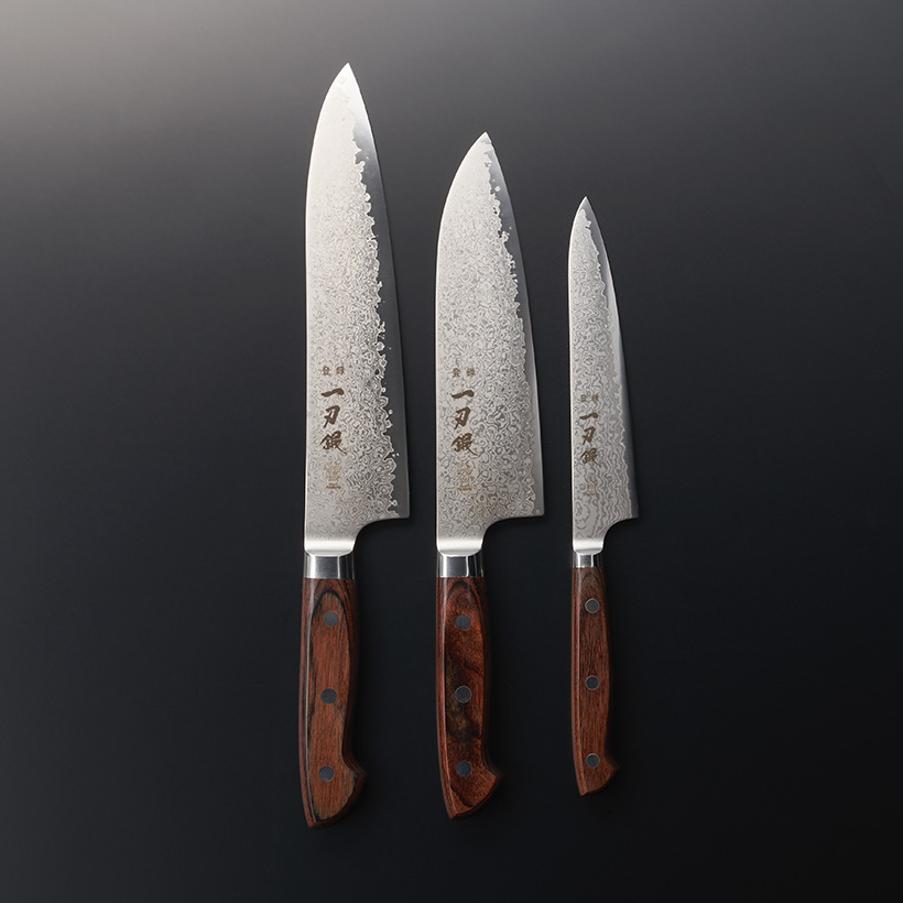 VG-10ダマスカス鋼 「烏揚羽」 シェフナイフ200mm | 一刃鍛 刃物本舗