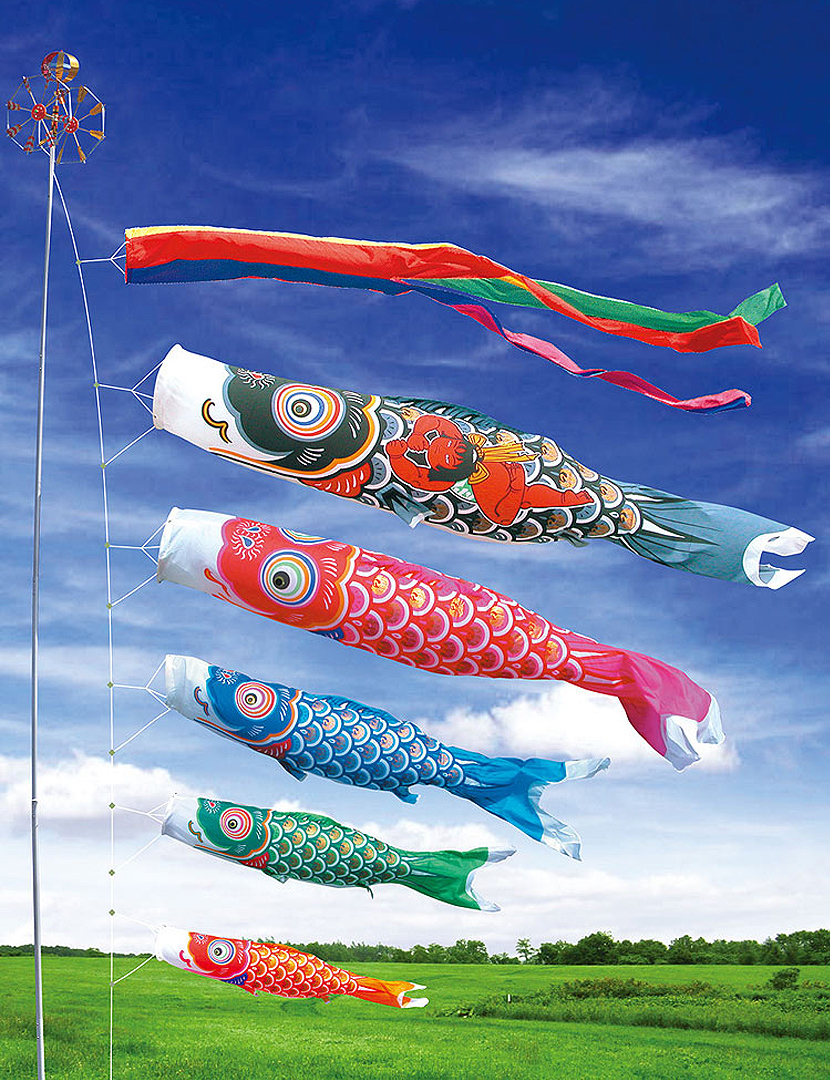 創業1923年 鯉のぼり屋 大型鯉のぼり 金太郎ゴールド鯉