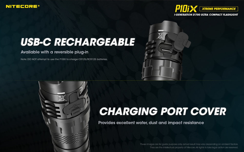 NITECORE P10iX 4000 Lumen USB-C Rechargeable Flashlight – Nitecore