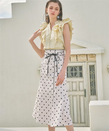 ドット柄フレアヘムスカート | フレアスカート | NOELA OFFICIAL WEB STORE