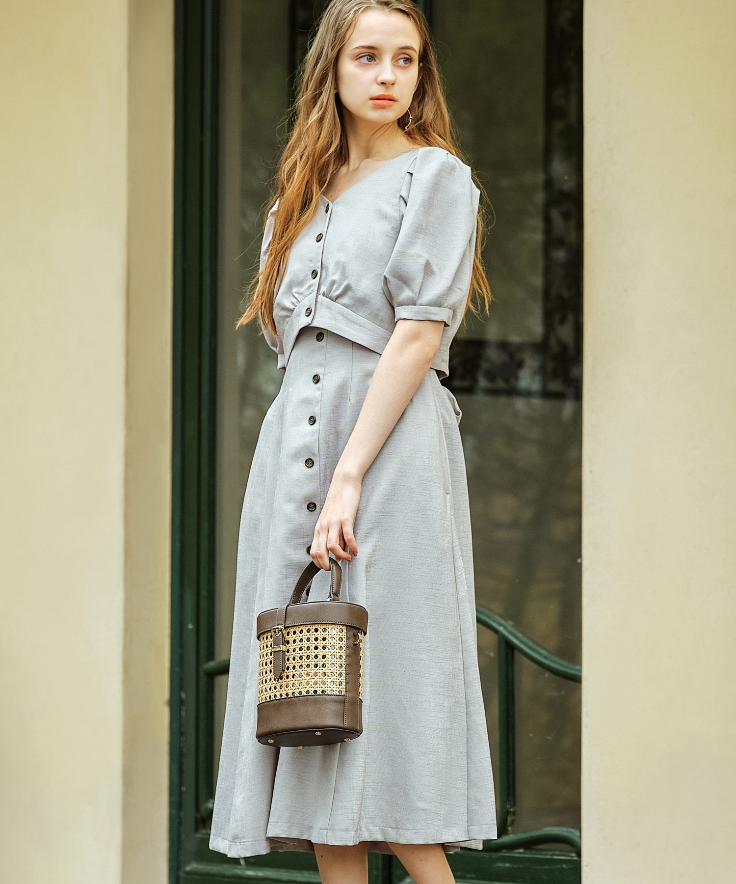 リネンタッチワンピースセット | ロングワンピース | NOELA OFFICIAL