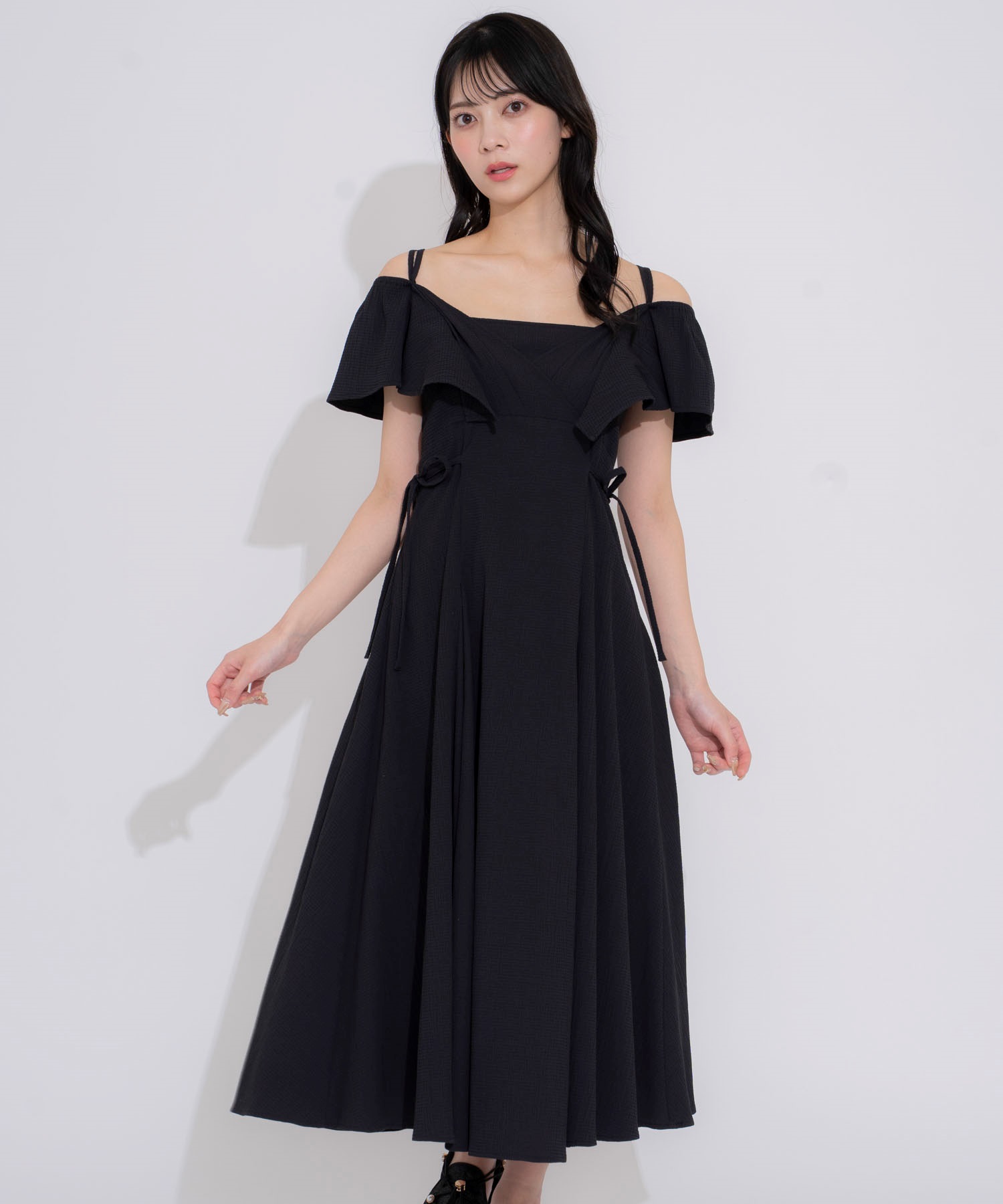 2WAYフリルサッカーワンピ | ロングワンピース | NOELA OFFICIAL