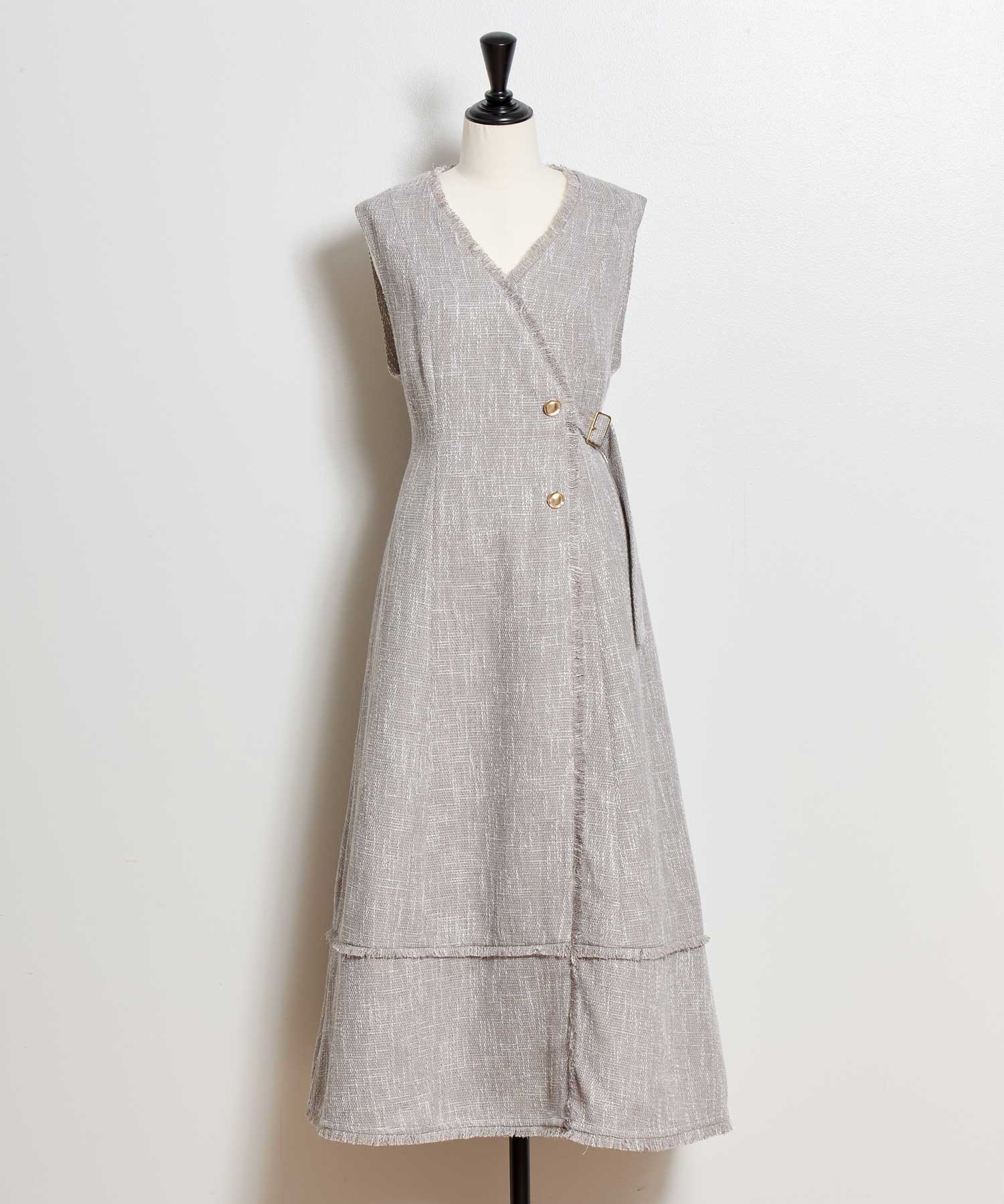 フリンジラインツイードワンピース | ロングワンピース | NOELA