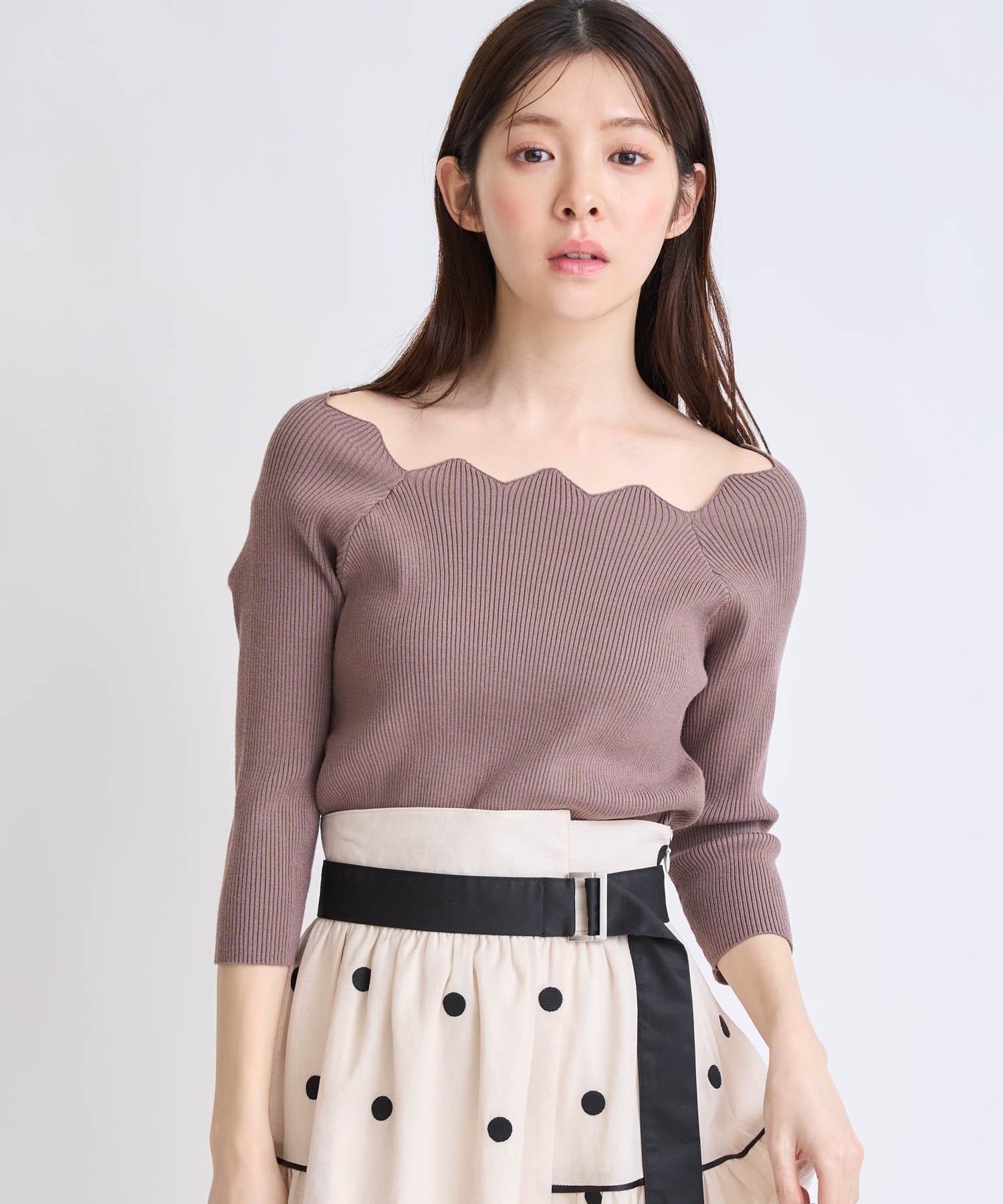 スカラネックデザインニット | ニット | NOELA OFFICIAL WEB STORE