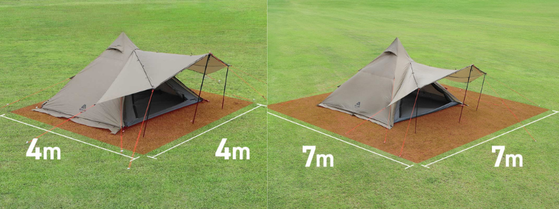 リビングスペースを兼ね備えたVASTLANDのワンポールテントが登場 - の