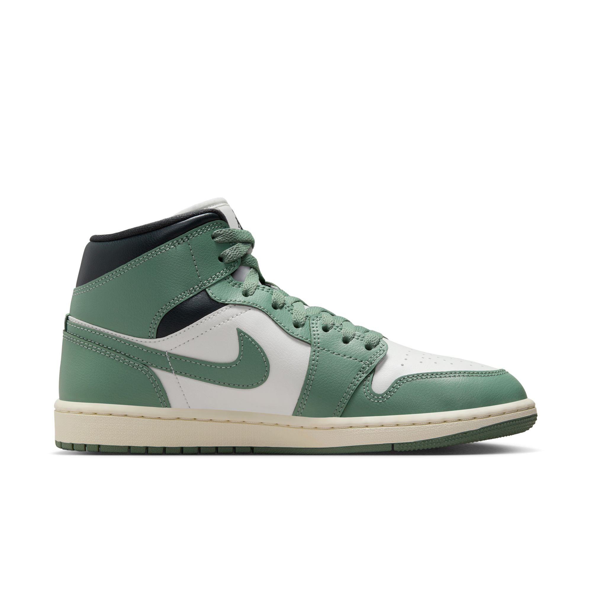Jordan - Women - Air Jordan 1 Mid - Sail/Jade Smoke/Anthracite