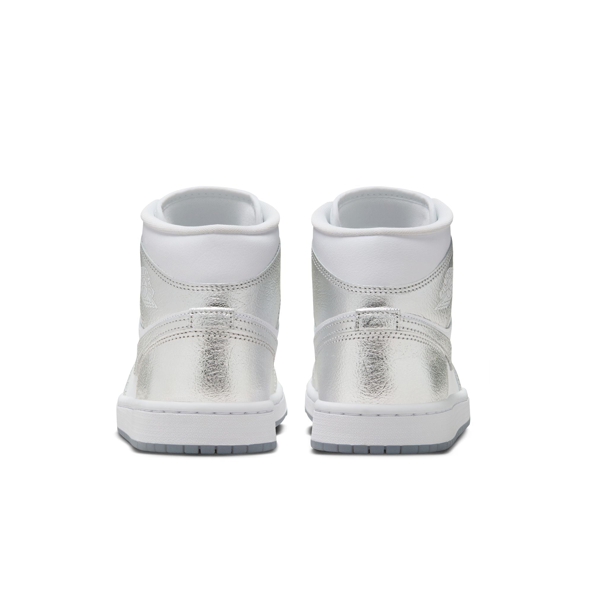 Jordan - Women - Air Jordan 1 Mid SE - White/Silver/Wolf Grey – Nohble