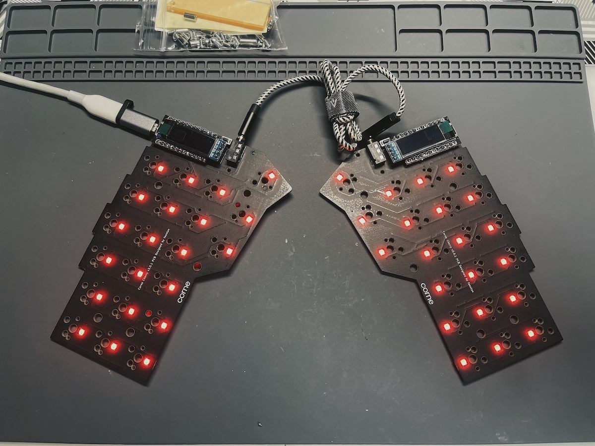 分割キーボードのCorne Cherry v3を組み立て、その使用感。 – no theme.