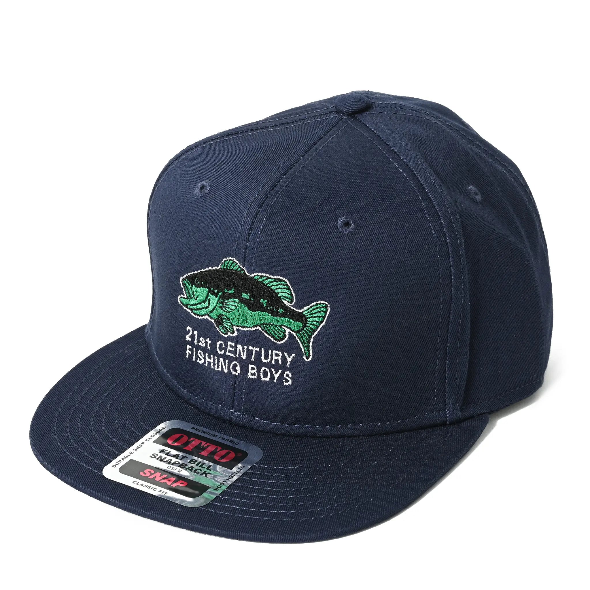 バス釣り キャップ 21st-LOGO-cap（Navy） – バス釣り アパレル NO