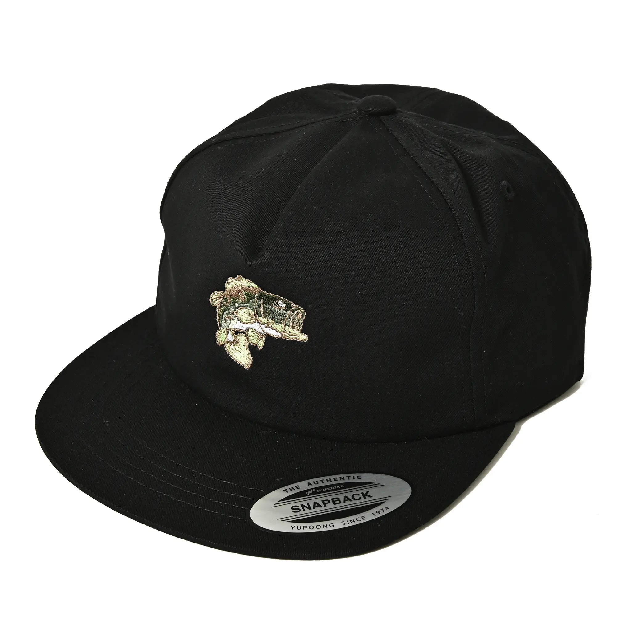 バス釣り キャップ BASS-LOGO-cap（Black lightgreen） – バス釣り