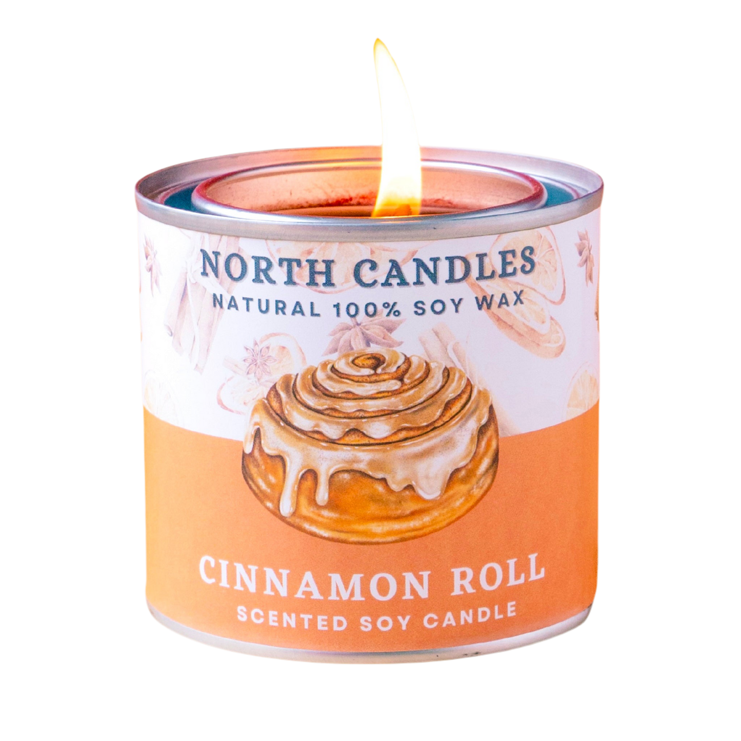 シナモンロールアロマキャンドル North Candles - 100％ ソイ