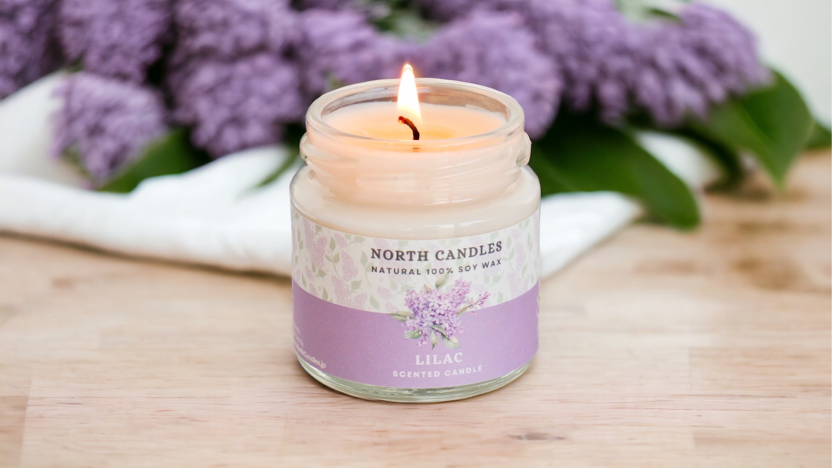 ライラック ソイキャンドル North Candles ノースキャンドル Handmade