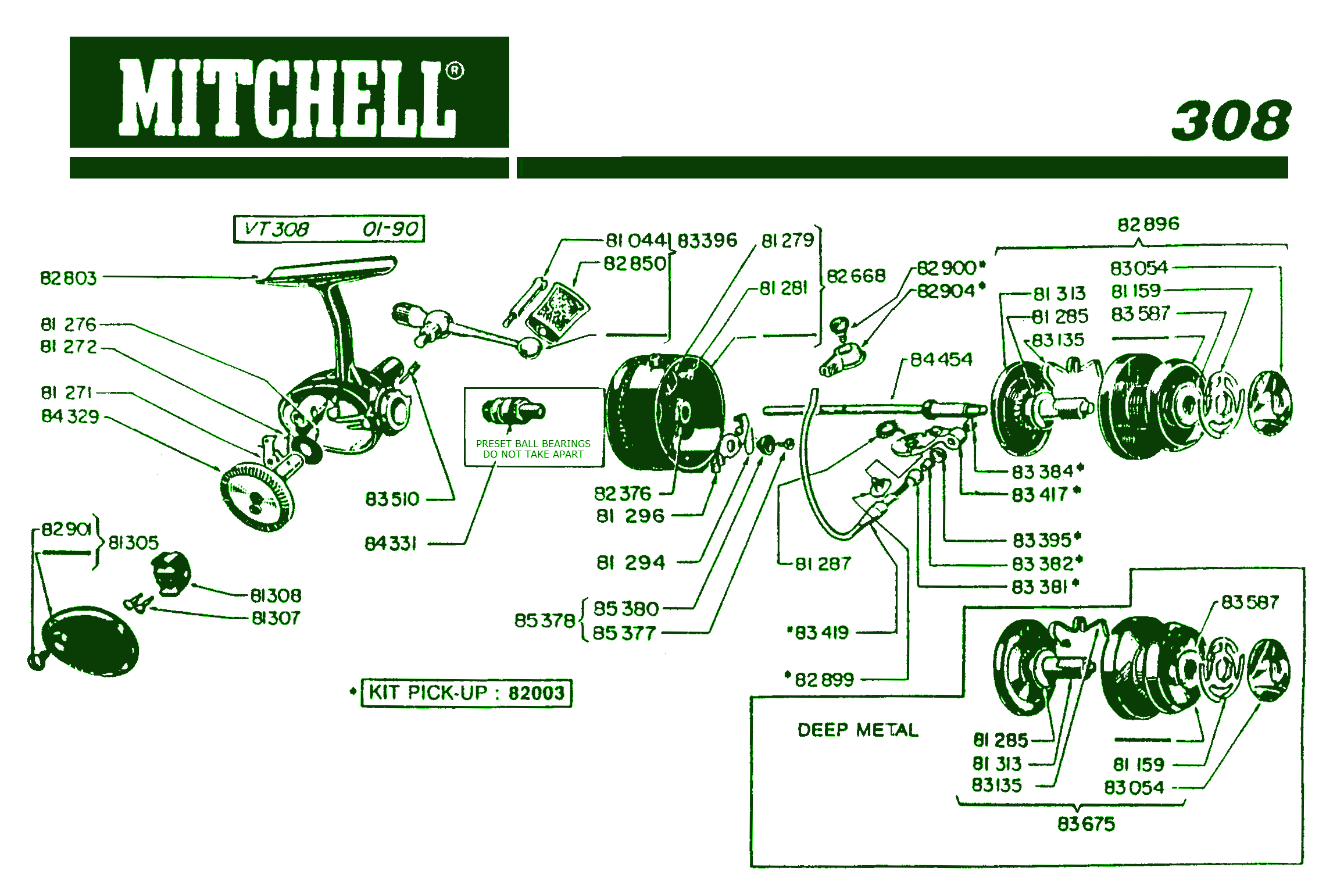 Mitchell308 パーツリスト