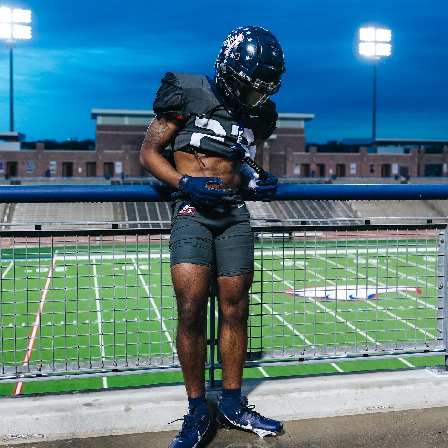 NXTRND Quarter Football Socks Navy Blue