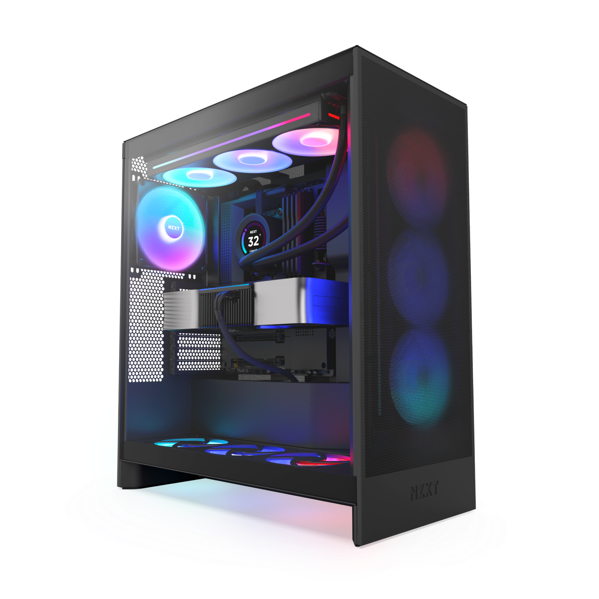 NZXT | H7 Flow RGB |Mid-Tower ATX Airflow Case with RGB Fans