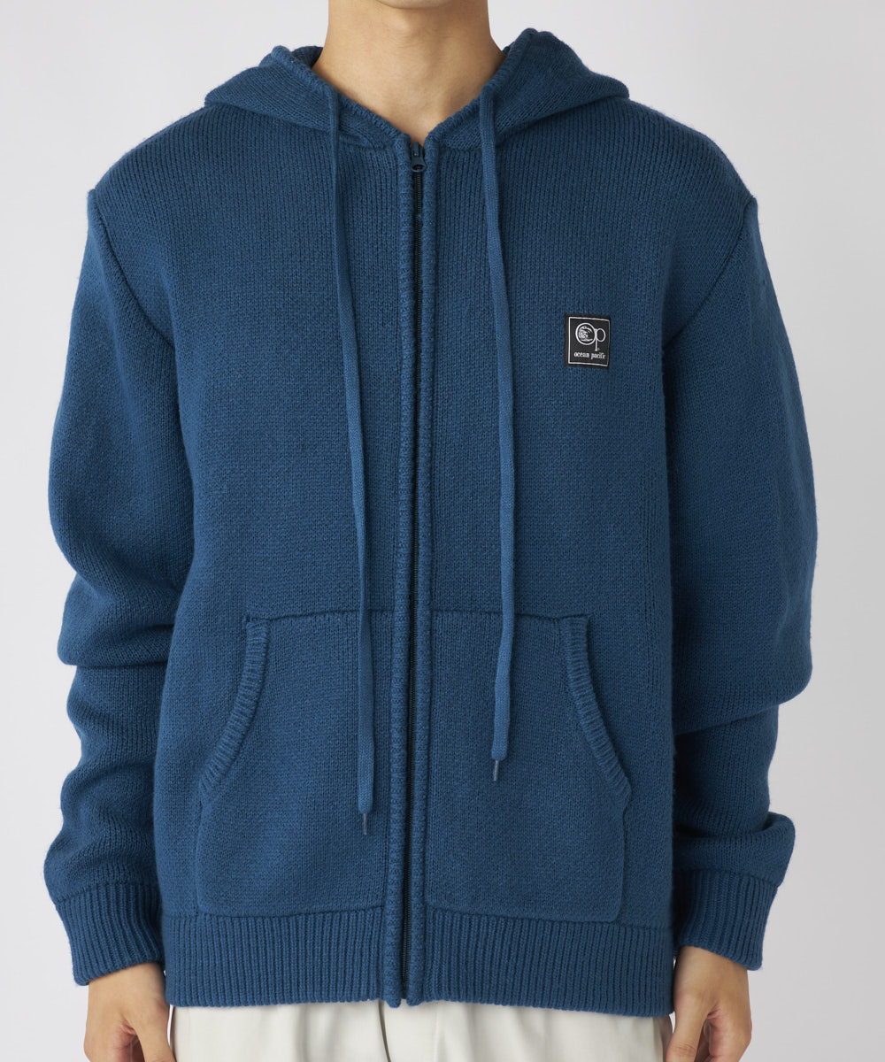 リラックスニットジップアップパーカー｜ メンズ オーシャン