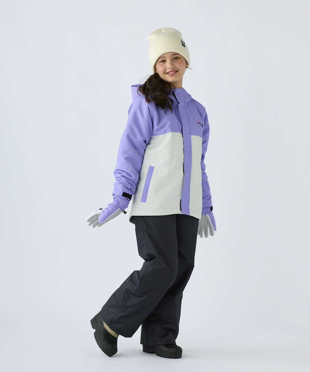 FILAキッズ バイカラースキー・スノーボードウェア上下セット