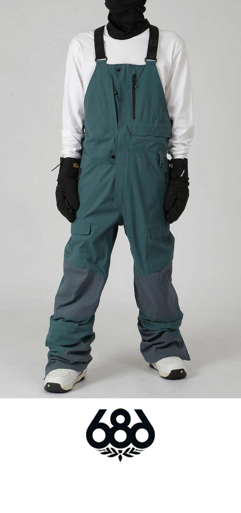 686/Six Eight Six Men's GORE-TEX Snowboard Wear Bib Pants M2W202