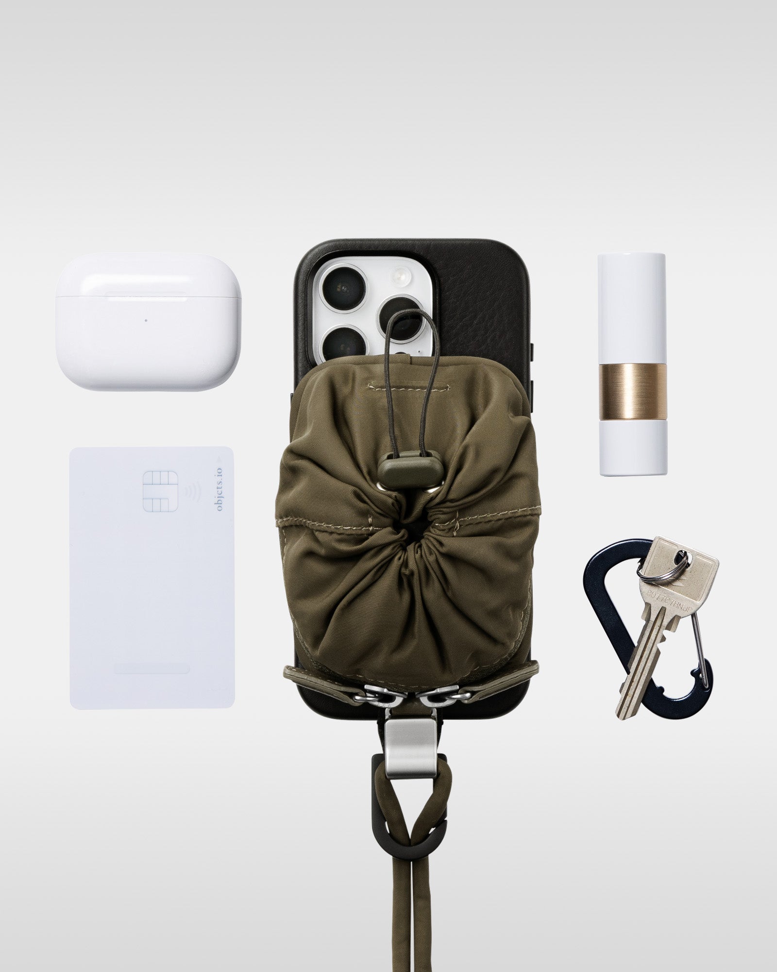 iPhone 17 / 16 / 15対応 レザーケースセット｜着脱ストラップ付き