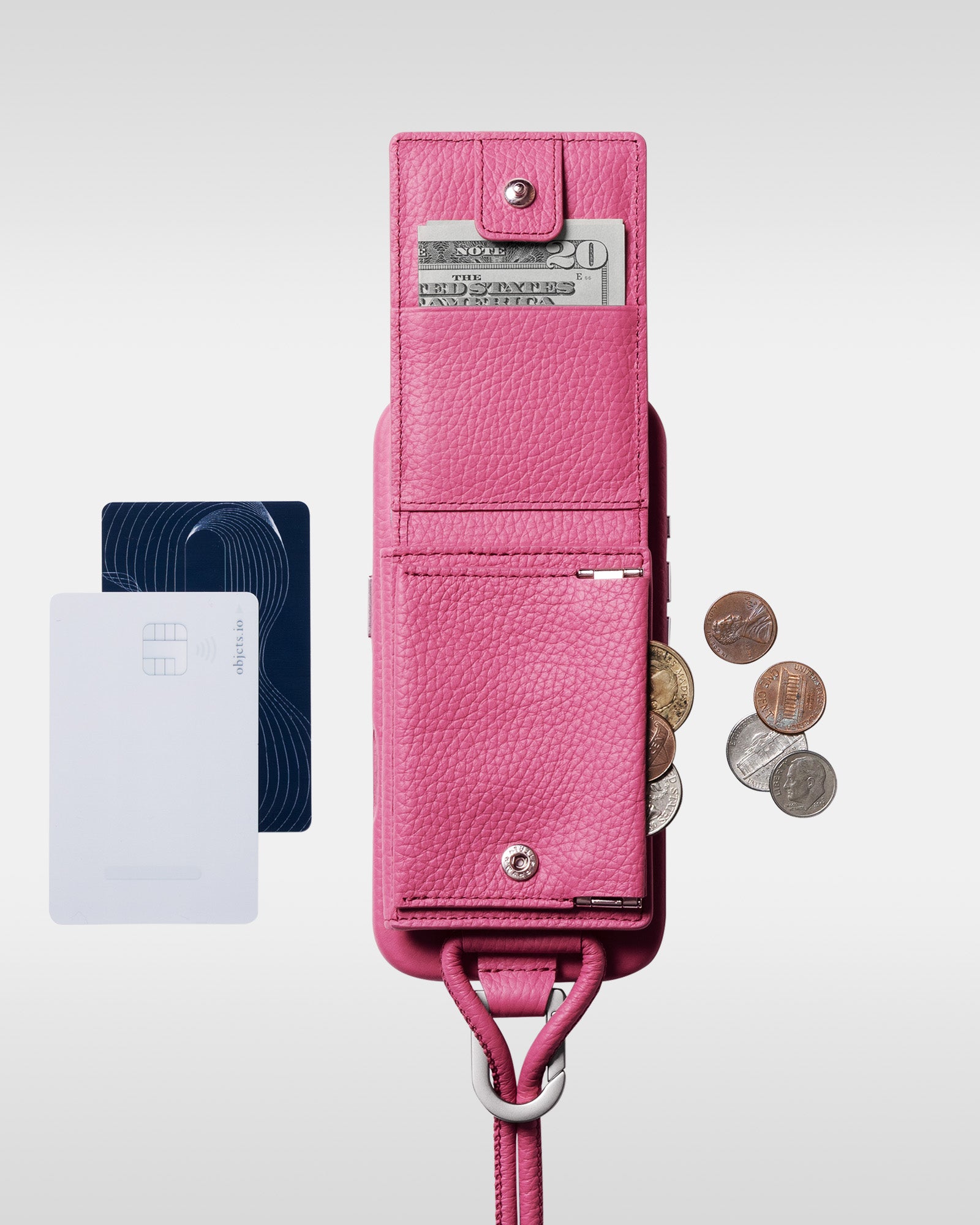 レザー製 iPhoneケース セット / ストラップ付スマホケース / スマホ