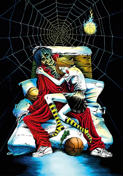 ホラーマンガ家・呪みちるの作品展、かまってちゃんアートワークなど