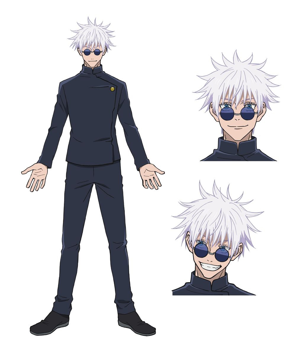 五条悟のキャラクター設定画。(c)芥見下々／集英社・呪術廻戦製作委員