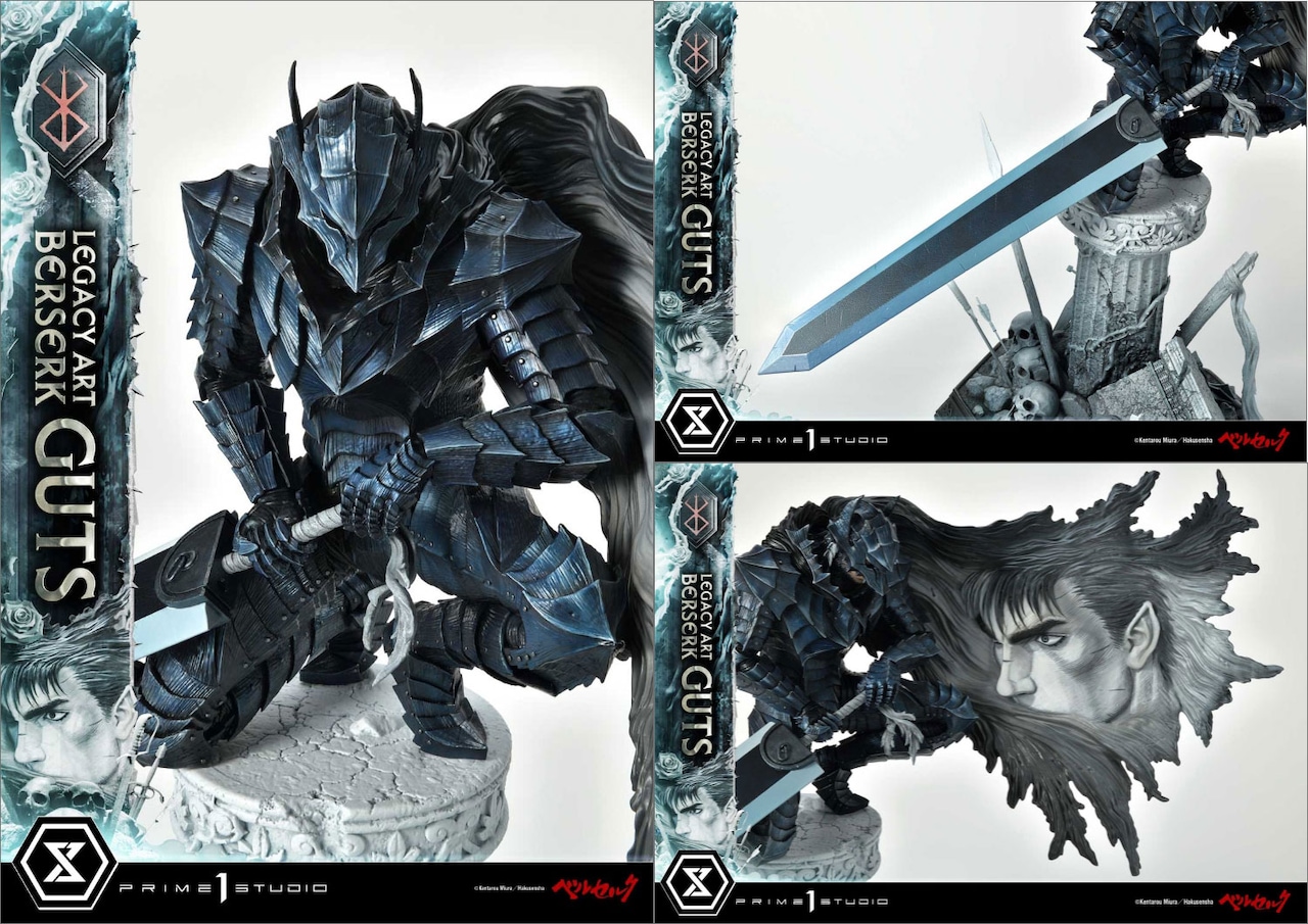 ベルセルク」ガッツとグリフィスの新スタチュー、34巻別カバーの