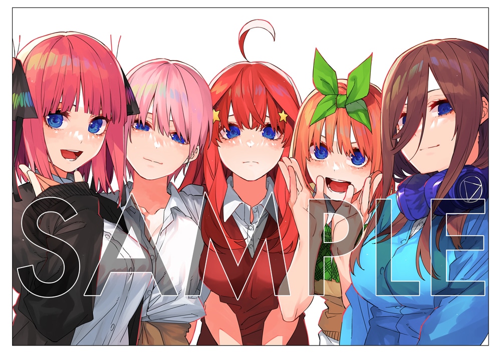 五等分の花嫁」春場ねぎの描き下ろしイラストが週マガに、アニメ