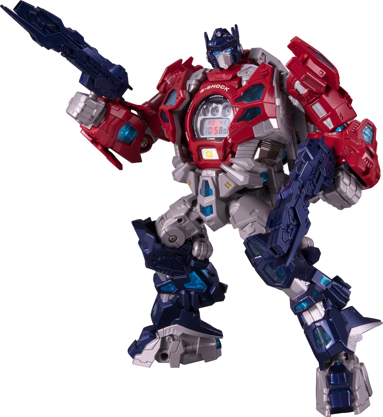 トランスフォーマー」とG-SHOCKがコラボ、時計の台座がロボットに変形