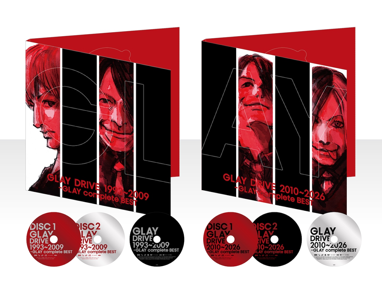 GLAY「DRIVE 1993～2009 -GLAY complete BEST」「DRIVE 2010～2026
