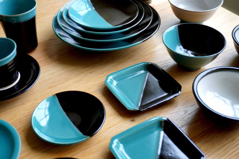 因州中井窯 三色 6寸皿 | 大江ノ郷自然牧場