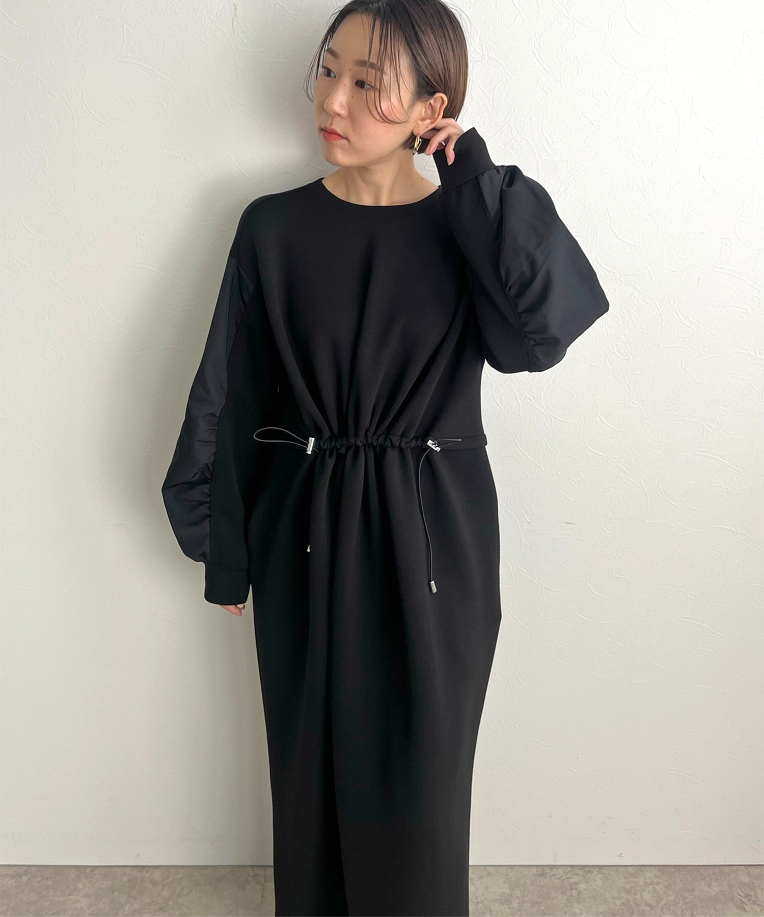 ウエストドロストダンボールワンピース LHELBIE│Eimee Law & LHELBIE