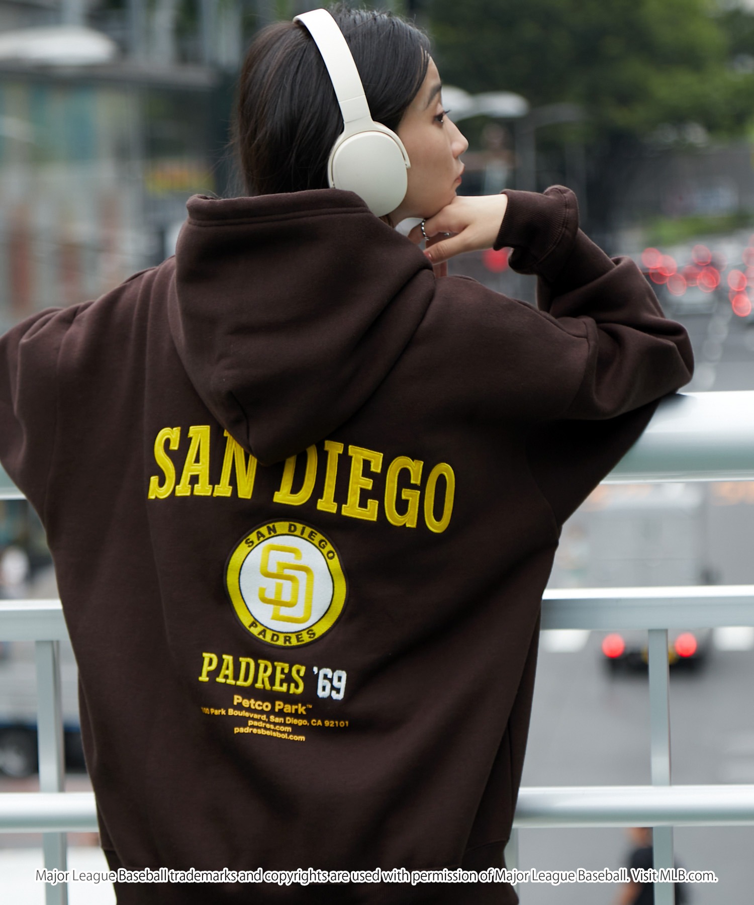 MLB/メジャーリーグベースボール 別注 ロゴ刺繍バックデザイン ビッグ