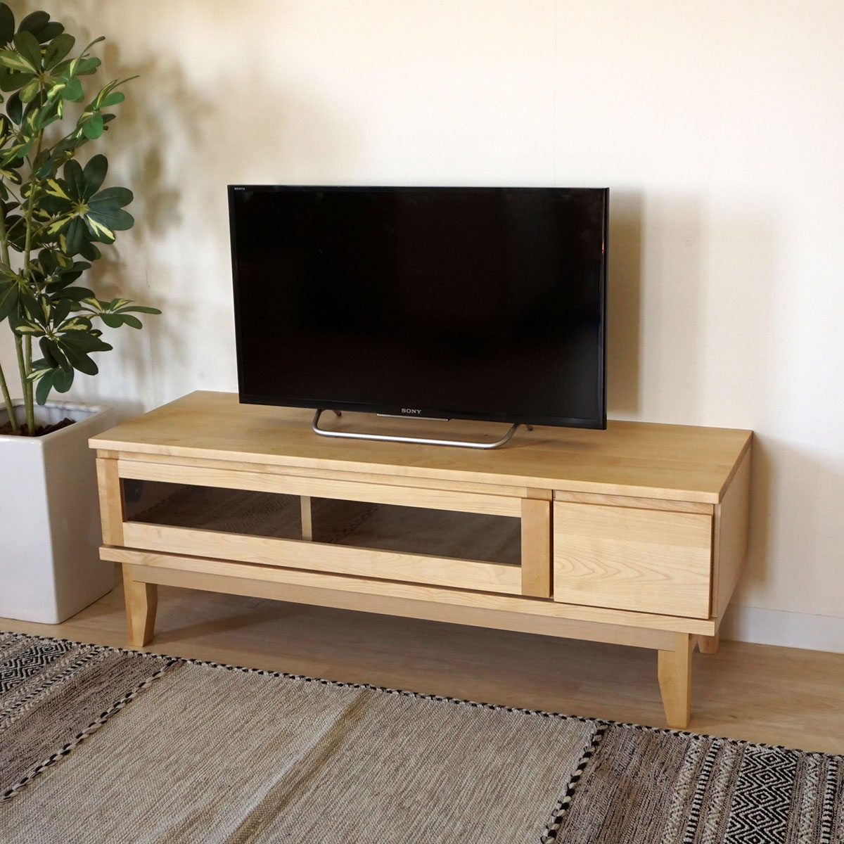 幅119.7 奥行41 高さ42.8】ジャパンディスタイル/ラーム120テレビ