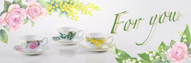 For you「スズラン」 20cmケーキ皿