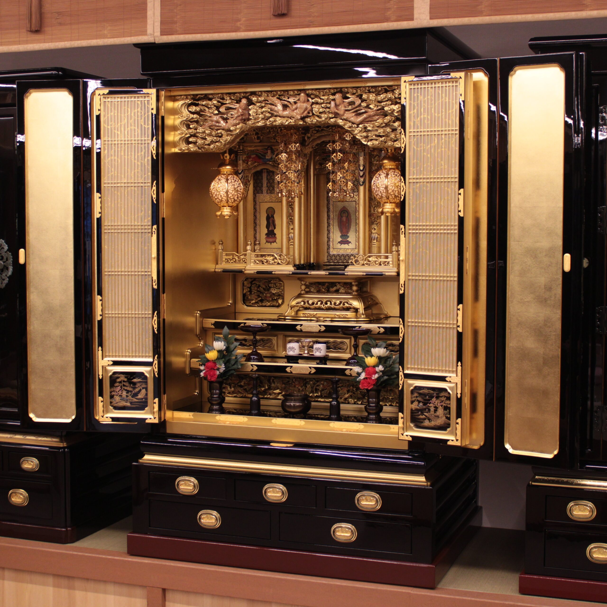 大阪型金仏壇 翠縁30号 浄土宗・融通念仏宗・真言宗・曹洞宗・天台宗