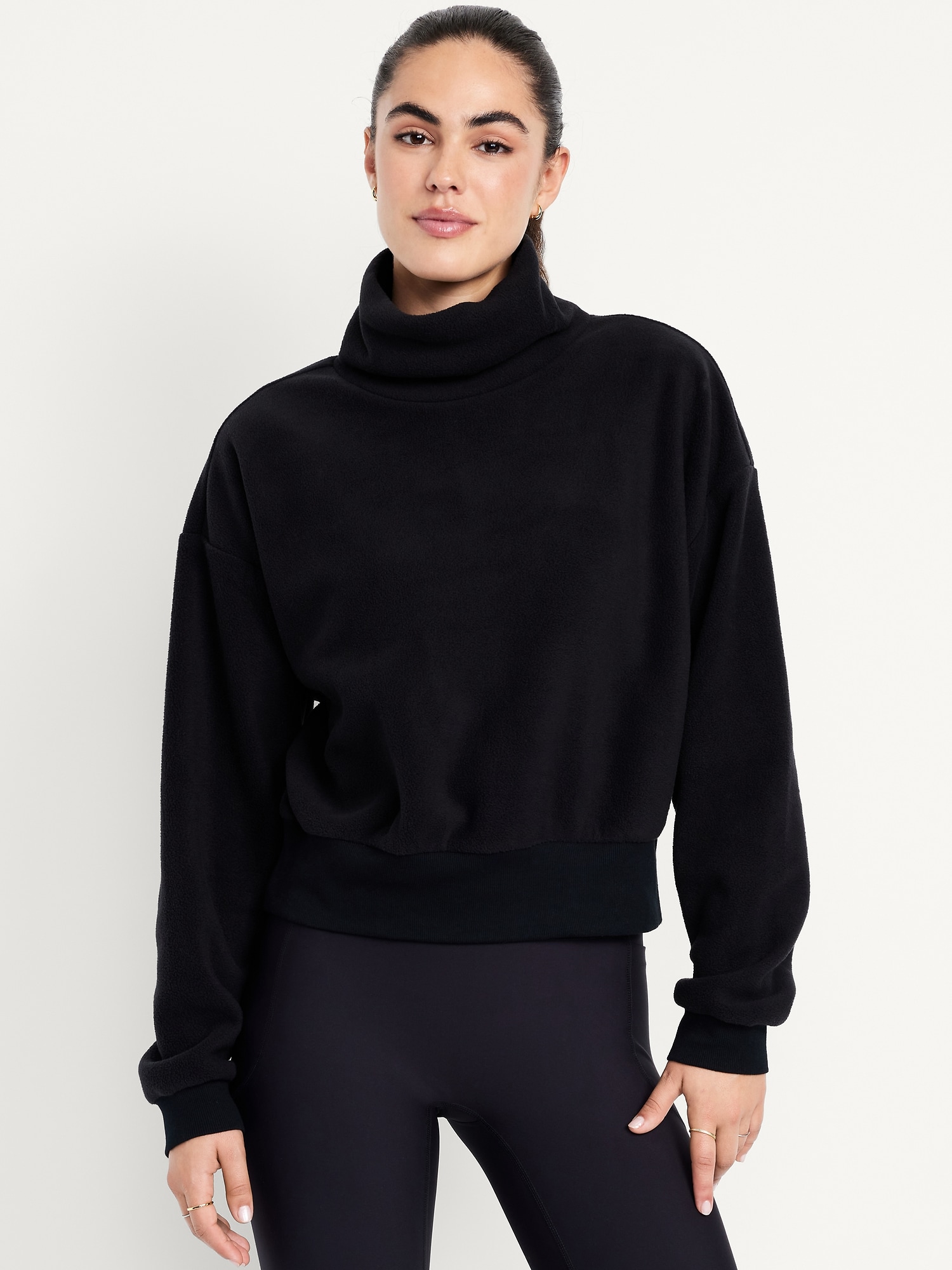 Performance Microfleece Mock Neck Sweatshirt | Old Navy