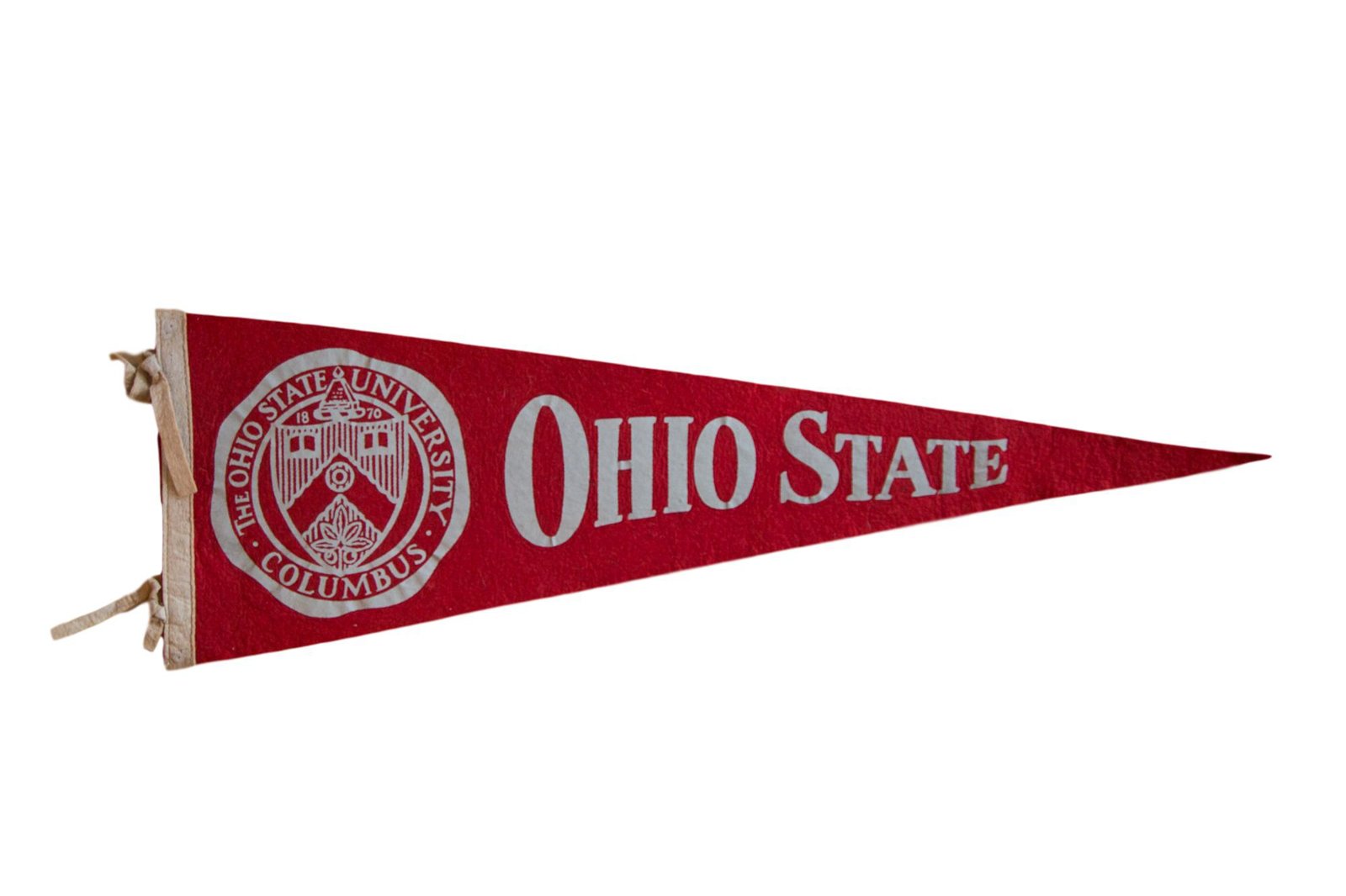 Vintage Ohio State University Felt Flag