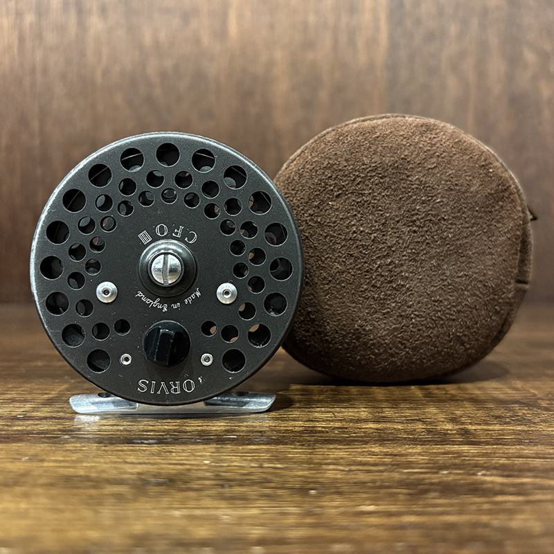 Orvis CFO III Early Dome Screw Back Vintage Fly Reel With Suede