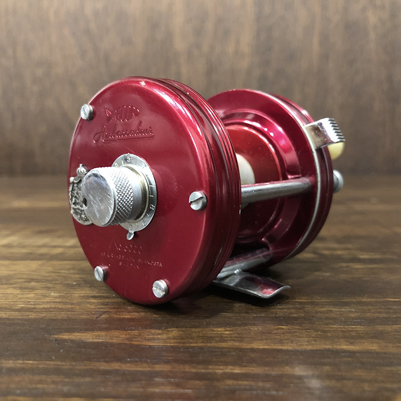 Abu Record Ambassadeur 5000 Svangsta Red With Case アブ レコード