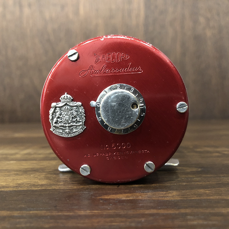 Abu Record Ambassadeur 5000 Svangsta Red With Case アブ レコード