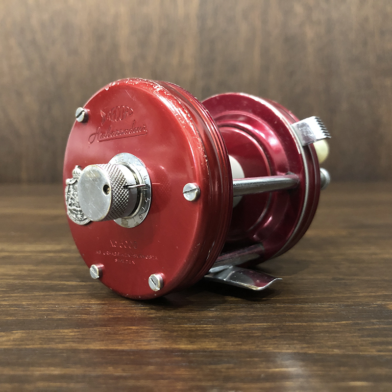 Abu Record Ambassadeur 5000 Svangsta Red With Case アブ レコード