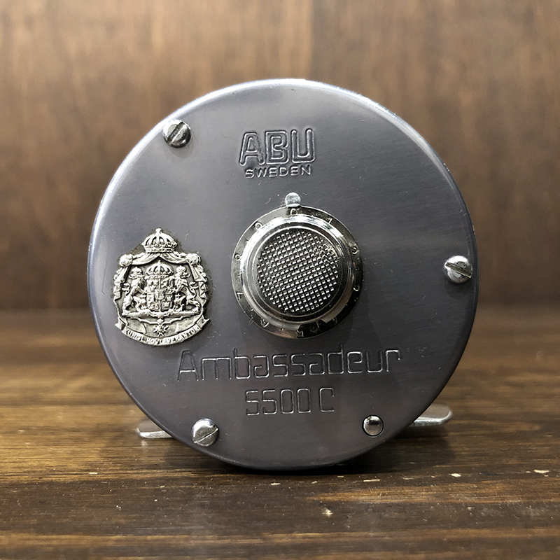 Abu Ambassadeur 5500C Blue Gray Bait Casting Reel アブ