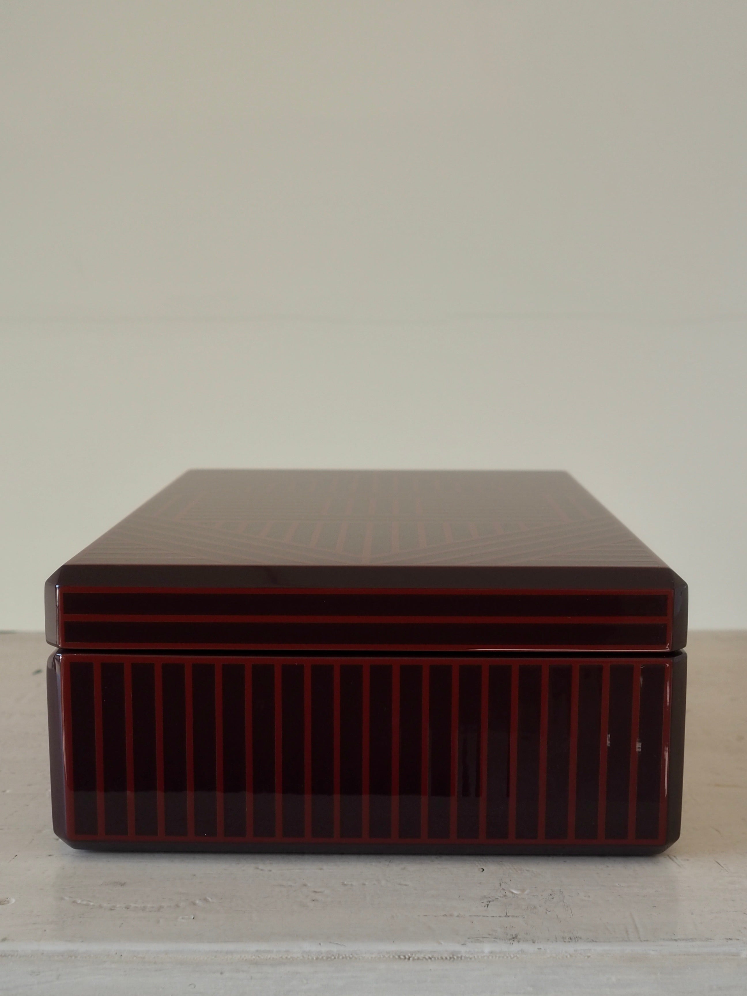 HERMES エルメス ジュエリーボックス ウッド ラッカー Hリュバン ユニ