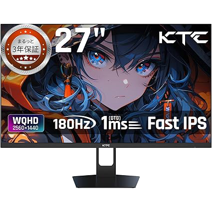 WQHDと180Hzを体験できる27インチゲーミングモニター「KTC H27T22S」が